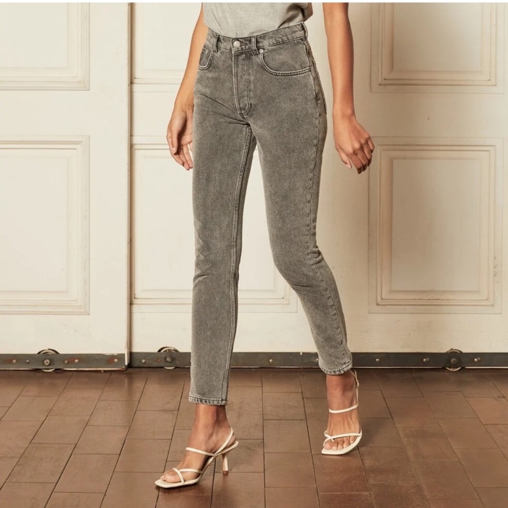 NWT Boyish THE BILLY in Toxic Avenger High Rise Skinny Jeans Lt Grey Sustainable